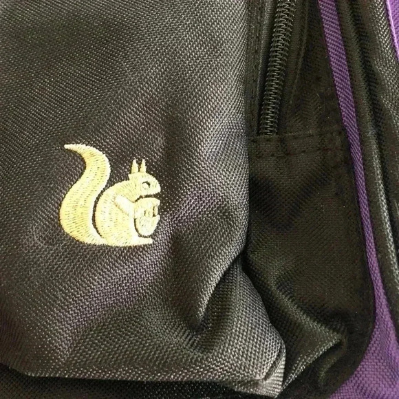 Laptop Messenger Bag in purple & black.Fits 13-17” Laptop. Multiple compartments - Picture 6 of 8